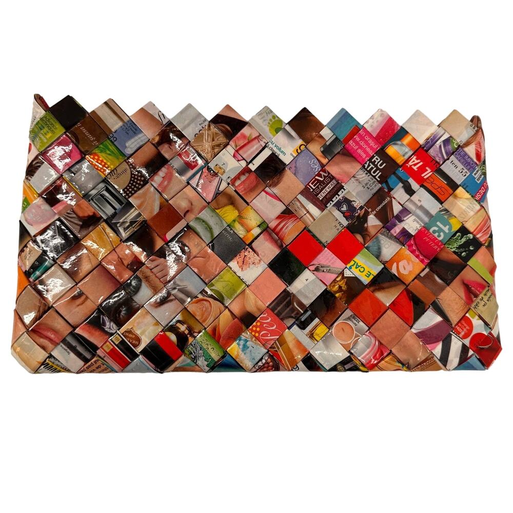 Really fun Weave Reworked Mini Bag